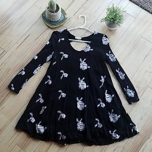 Altar'd State black boho long sleeve dress